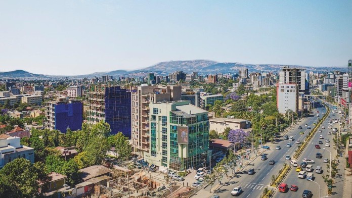 Stadtansicht Addis Abeba
