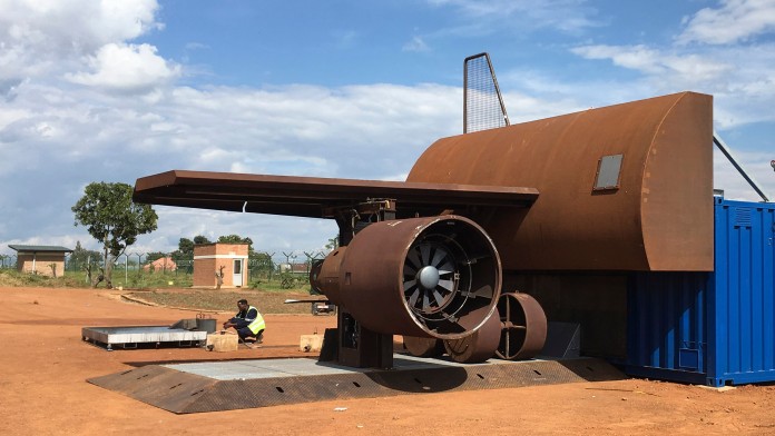 Brandsimulationsanlage Dräger Ruanda