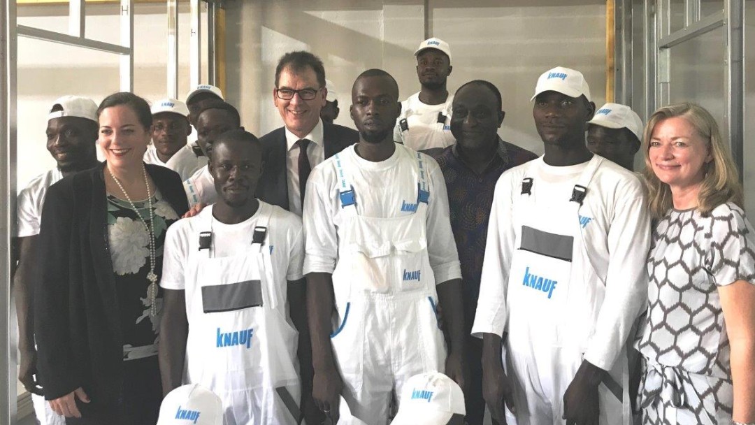 Knauf Trainingscenter, Ghana, Minister Müller; Laibach