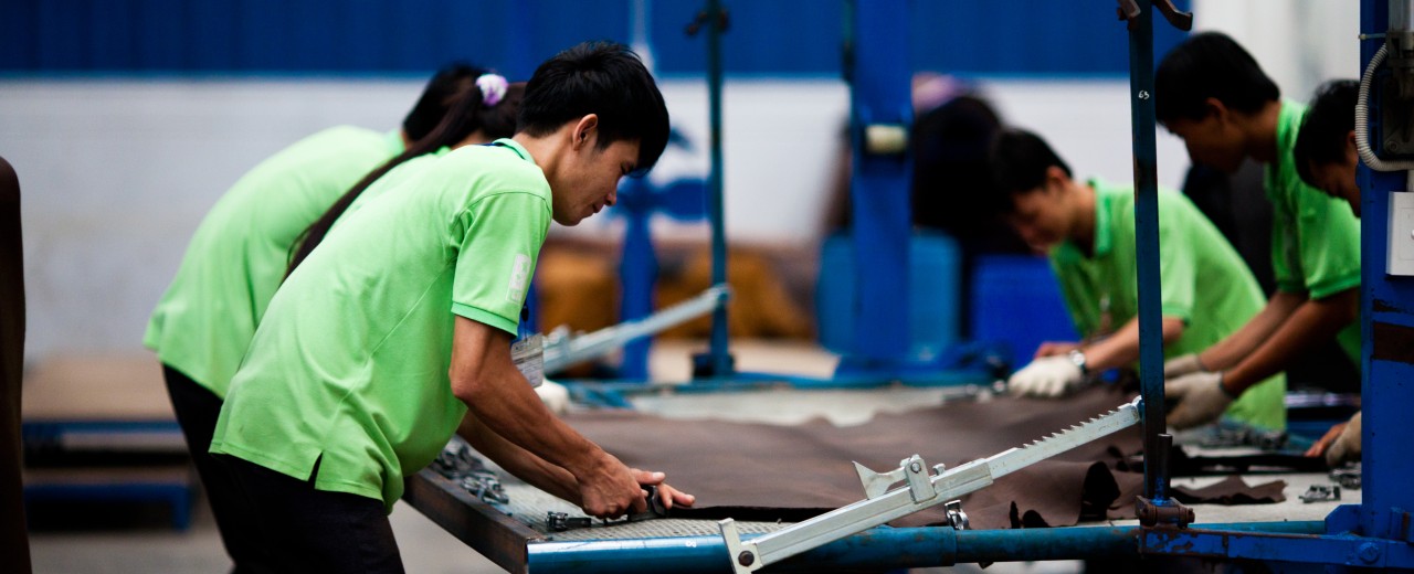 We help companies to develop their full potential; one example: a leather production in Vietnam